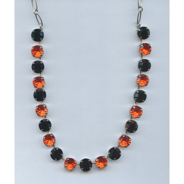 Necklace By Mariana Woman Radiant Jet and Hyacinth Swarovski Crystals