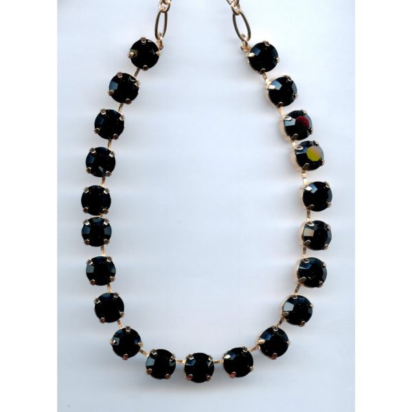 Necklace By Mariana Woman Lovely Jet Swarovski Crystals