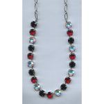 Necklace By Mariana Woman Stunning Jet Black. Siam and AB Swarovski Crystals