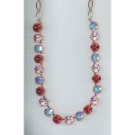 Necklace By Mariana Woman Striking In. Pink and AB Swarovski Crystals - Image 2