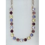 Necklace By Mariana Woman Amethyst and Yellow and Tanzanite Swarovski Crystals