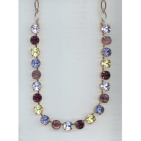 Necklace By Mariana Woman Amethyst and Yellow and Tanzanite Swarovski Crystals