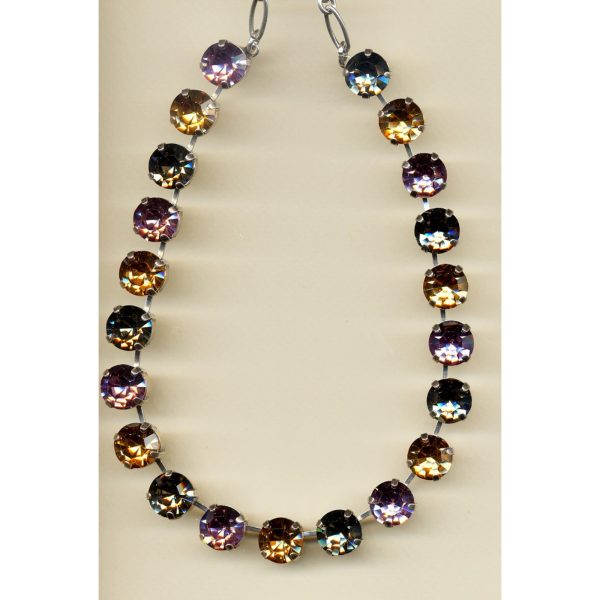 Necklace By Mariana Woman Black Diamond and Golden Shadow and Swarovski Crystals