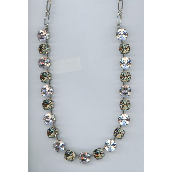 Necklace By Mariana Woman Chic Vintage rose and Black Diamond Swarovski Crystals