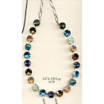Necklace By Mariana Woman Chic Deep Purple and Magenta Pink Swarovski Crystals - Image 2