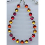 Necklace By Mariana Woman Classic Topaz and Hyacinth Swarovski Crystals