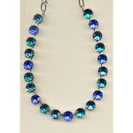 Necklace By Mariana Woman Light Turquoise and Blue Silver Swarovski Crystals