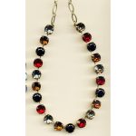 Necklace By Mariana Woman Smoky Quartz AB and Soft Pale Green Swarovski Crystals