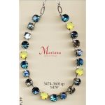 Necklace By Mariana Woman Captivating Ruby Red and Black Swarovski Crystals - Image 2