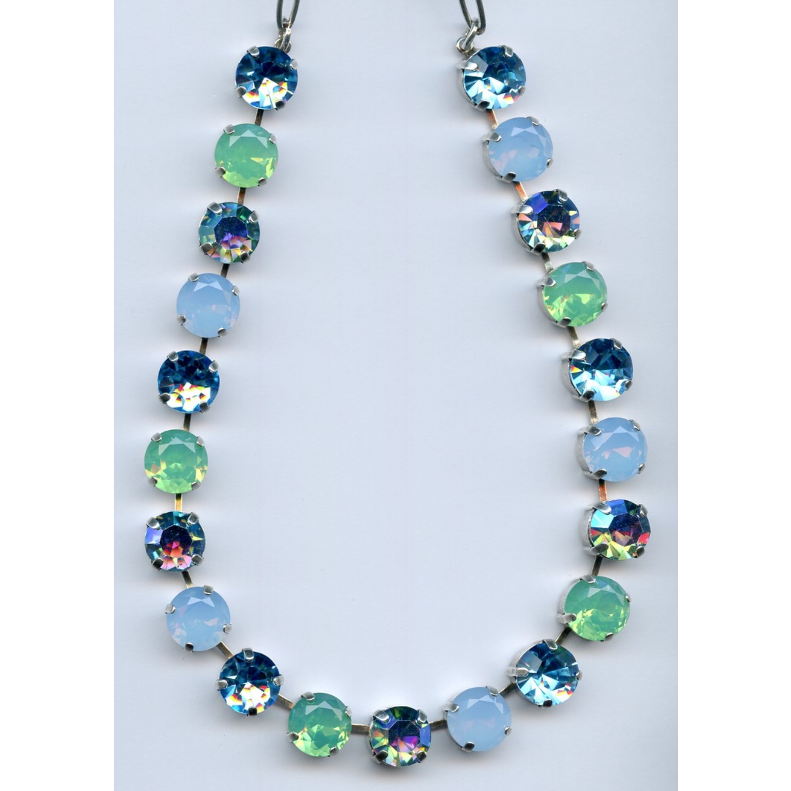N-3474-36202-SP-2 Necklace By Mariana Woman Pacific Opal and Paradise Shine Swarovski Crystals - Image 1