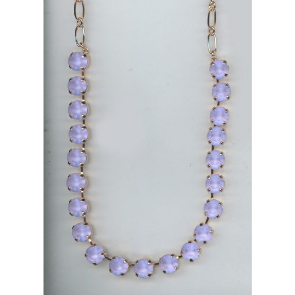 Necklace By Mariana Woman Delicate Violet Opal Swarovski Crystals