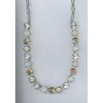 Necklace By Mariana Woman Silk(Gold Quartz) and Paradise Swarovski Crystals - Image 2