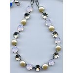 Necklace By Mariana Woman Luxurious Pearl and and Clear Swarovski Crystals - Image 2