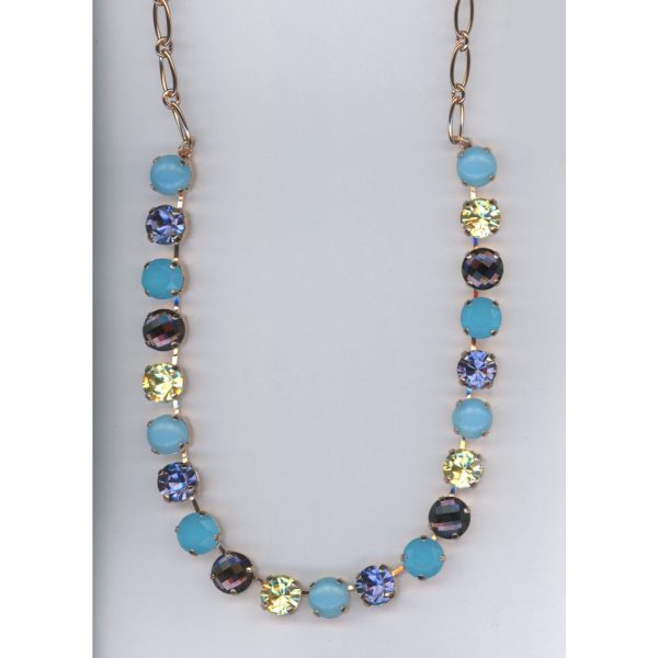 Necklace By Mariana Woman Vibrant Amethyst and Aquamarine Swarovski Crystals