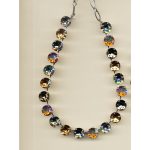 Necklace By Mariana Woman Chic Pacific Opal and Champagne Swarovski Crystals