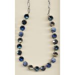 Necklace By Mariana Woman Luminous Teal Blue Colors Swarovski Crystals - Image 2