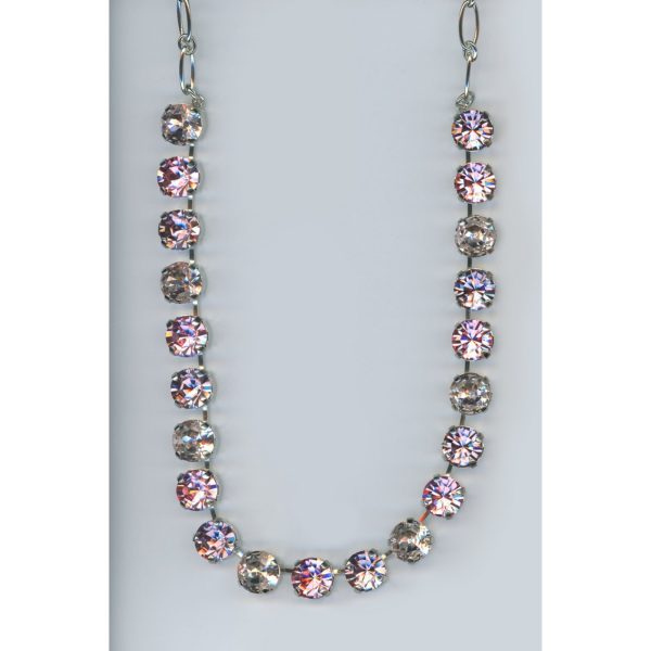 Necklace By Mariana Woman and Peridot Delite and Light Rose Swarovski Crystals