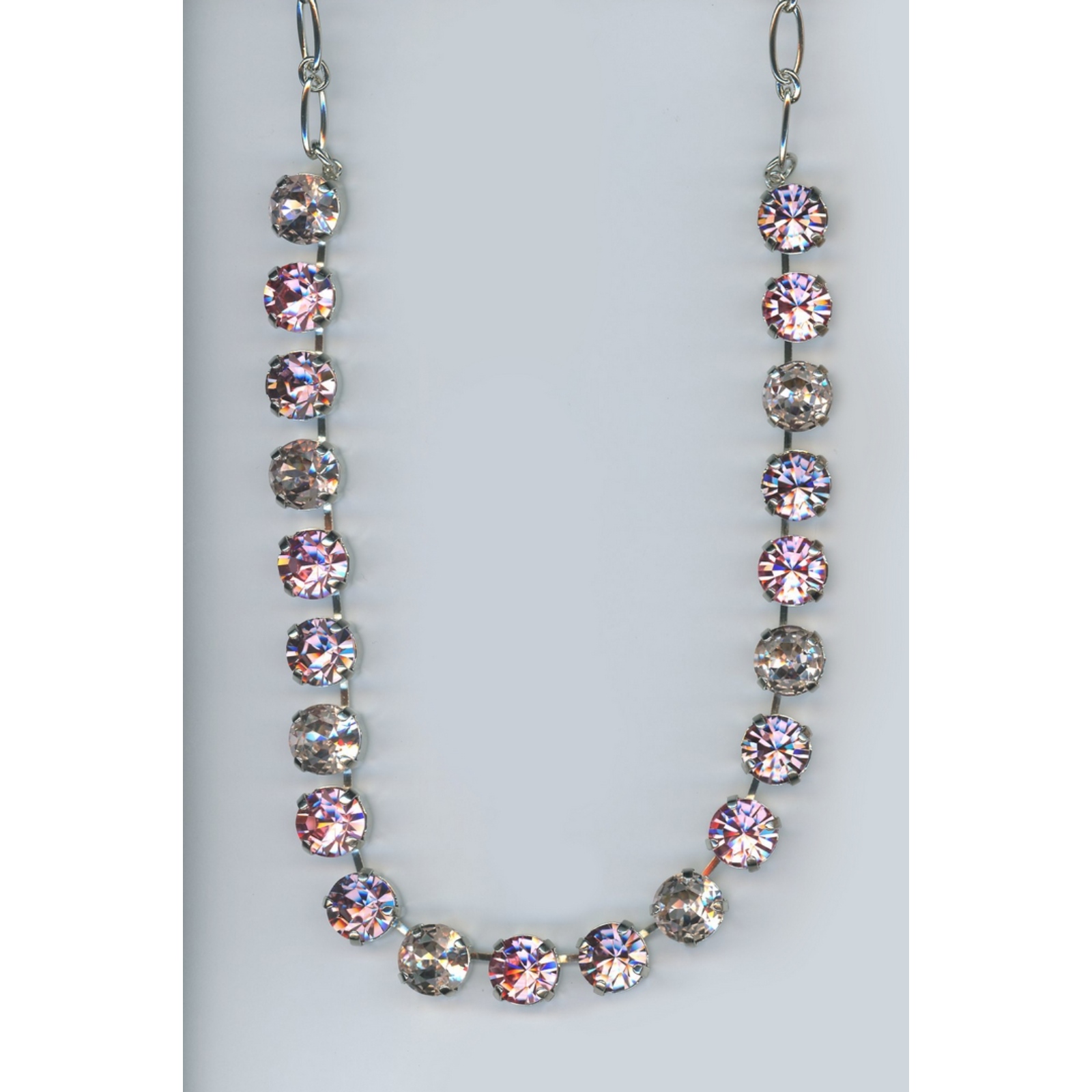 N-3474-5001-SP-2 Necklace By Mariana Woman and Peridot Delite and Light Rose Swarovski Crystals - Image 1