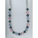 Necklace By Mariana Woman Chic Sapphire and Light Sapphire Swarovski Crystals - Image 2