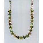 Necklace By Mariana Woman Contemporary Peridot and Olivine Swarovski Crystals - Image 2