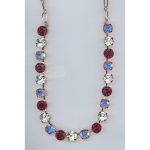 Necklace By Mariana Woman Luxurious Rubi and Clear and AB Swarovski Crystals - Image 2