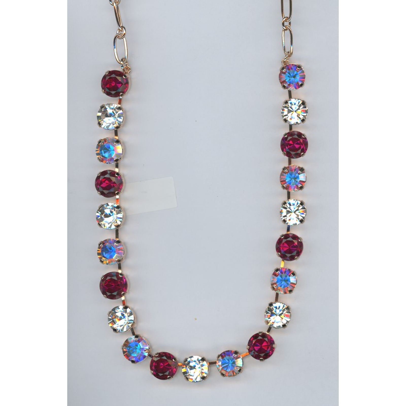 N-3474-5010-SP-2 Necklace By Mariana Woman Luxurious Rubi and Clear and AB Swarovski Crystals - Image 1