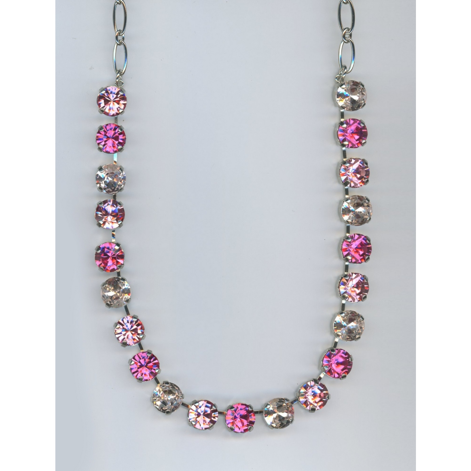 N-3474-5011-SP-2 Necklace By Mariana Woman Luminous Rose and Light Rose Swarovski Crystals - Image 1