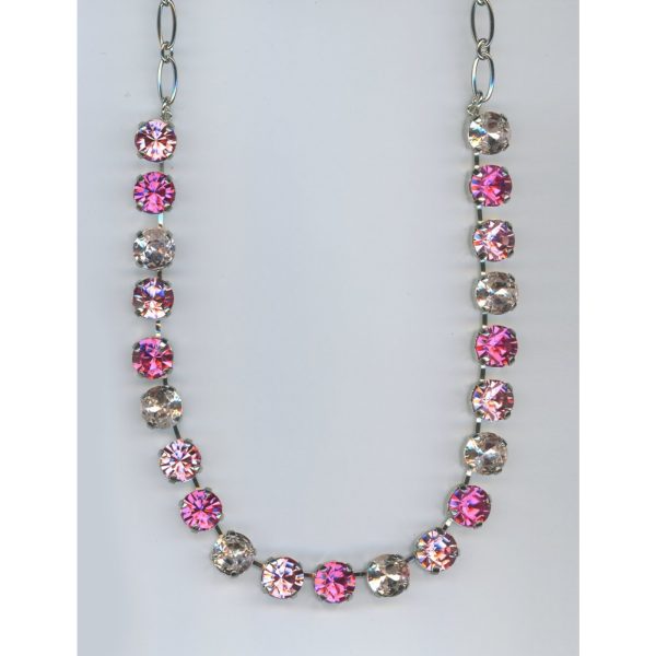 Necklace By Mariana Woman Luminous Rose and Light Rose Swarovski Crystals