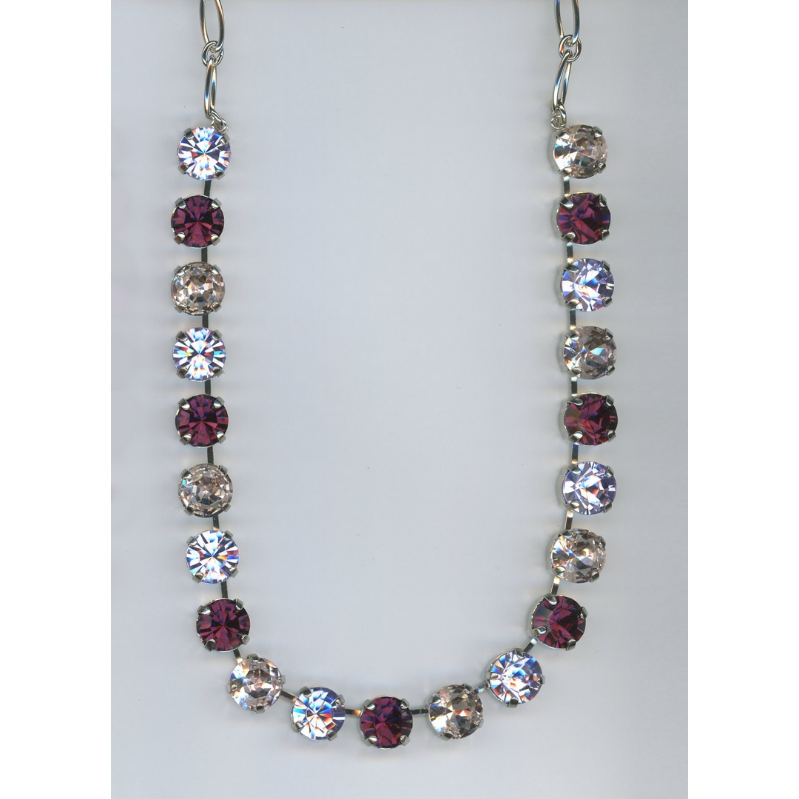 N-3474-5015-SP-2 Necklace By Mariana Woman Chic Topaz and Tanzanite Swarovski Crystals - Image 1