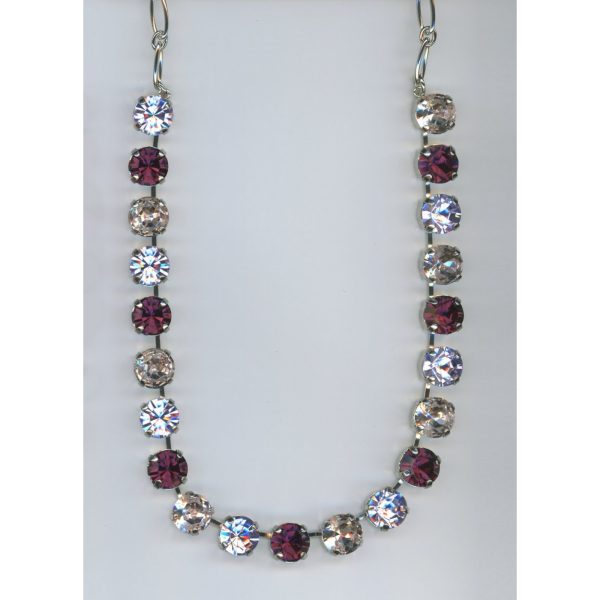 Necklace By Mariana Woman Chic Topaz and Tanzanite Swarovski Crystals