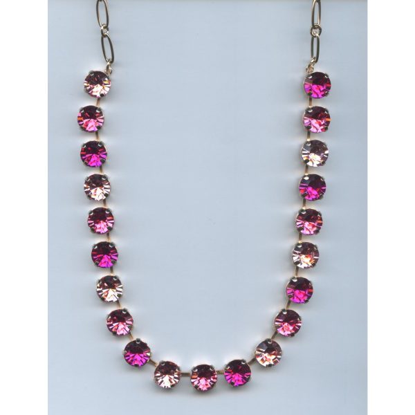 Necklace By Mariana Woman White opal and Crystal Aurora Swarovski Crystals