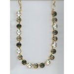 Necklace By Mariana Woman Black Diamond Silver Night and Swarovski Crystals - Image 2