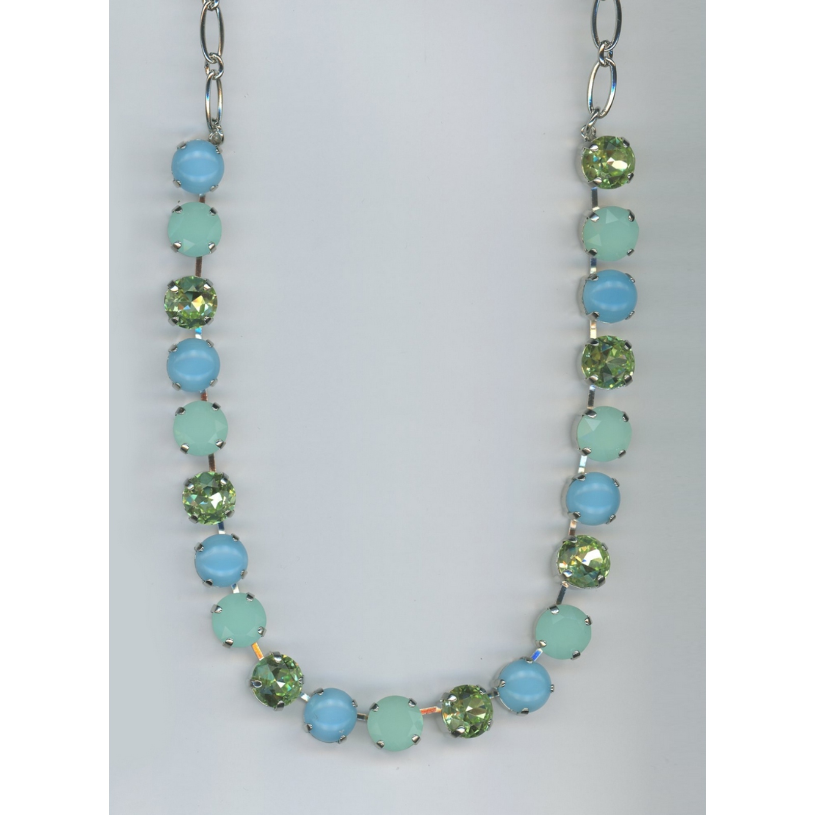 N-3474-617-SP Necklace By Mariana Woman Contemporary Dk.Grey pearl Swarovski Crystals - Image 1