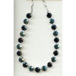 Necklace By Mariana Woman Beautiful AB and Jet Black Swarovski Crystals - Image 2