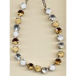 Necklace By Mariana Woman Eye-Catching White Opal and AB Swarovski Crystals
