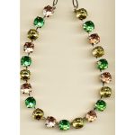Necklace By Mariana Woman Exquisite Peridot and Peach Swarovski Crystals - Image 2