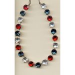 Necklace By Mariana Woman Luminous Sapphire and Siam Swarovski Crystals - Image 2