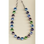 Necklace By Mariana Woman Modern Light Multi Swarovski Crystals - Image 2
