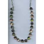 Necklace By Mariana Woman Beautiful smoked topaz and Olivine) Swarovski Crystals