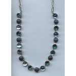Necklace By Mariana Woman Chic White Opal and Montana Blue Swarovski Crystals - Image 2