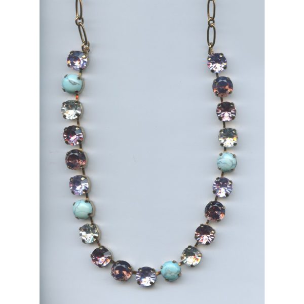 Necklace By Mariana Woman Refined Pearl Mineral and Moonlight Swarovski Crystals