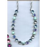 Necklace By Mariana Woman Chic Turquoise Mineral and AB Swarovski Crystals - Image 2