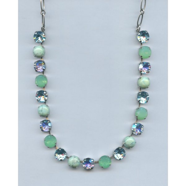Necklace By Mariana Woman Turquoise and AB and Pacific Opal Swarovski Crystals