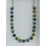 Necklace By Mariana Woman Refined Jade Mineral and Emerald Swarovski Crystals - Image 2
