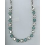 Necklace By Mariana Woman Stylish Turquoise Mineral Swarovski Crystals - Image 2