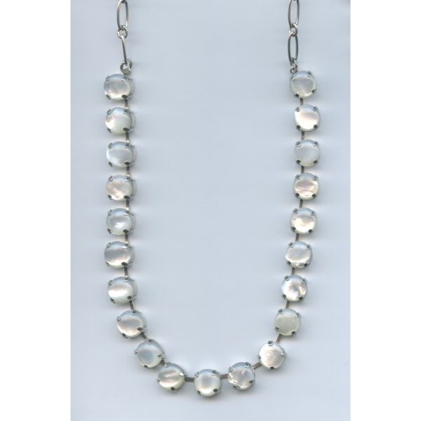 Necklace By Mariana Woman Graceful White Mineral Swarovski Crystals