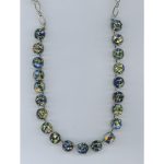 Necklace By Mariana Woman Stylish Blue and Yellow Swarovski Crystals