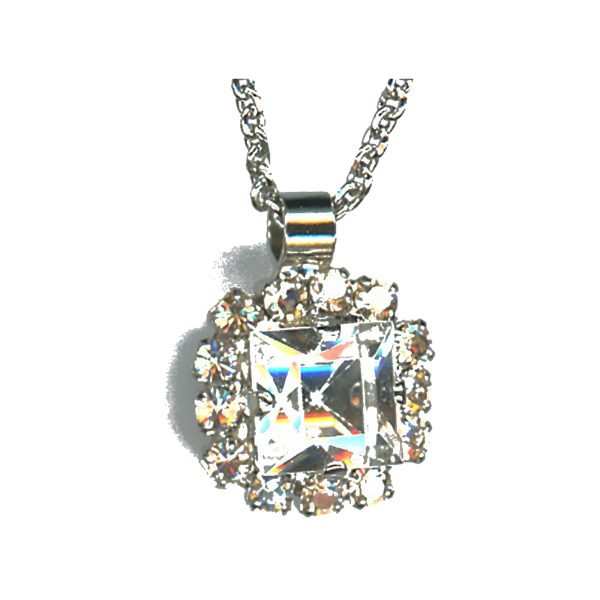 Pendant By Mariana Woman Chic Golden Shadow and Crystal Clear Swarovski Crystals