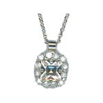 Pendant By Mariana Woman Chic White Opal and Clear Crystal Swarovski Crystals - Image 2