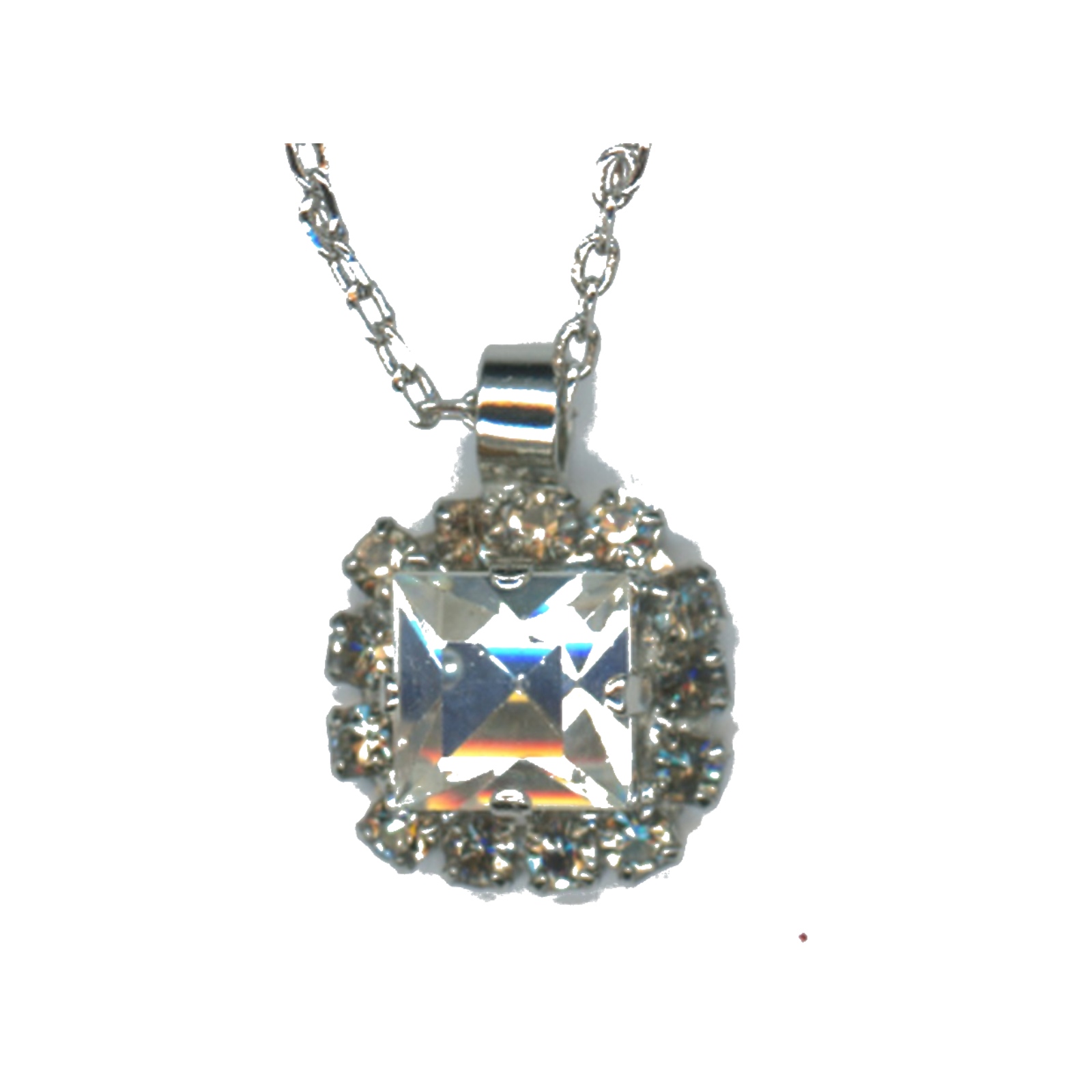 N-5002-3-512-SP Pendant By Mariana Woman Exquisite Clear and Black Diamond Swarovski Crystals - Image 1